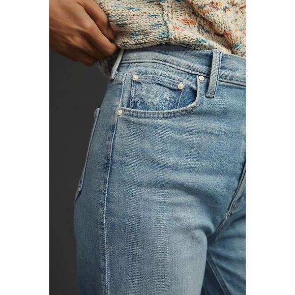 Anthropologie MOTHER The Enchanter High-Rise Wide-Leg Jeans Size 25 - Picture 3 of 9